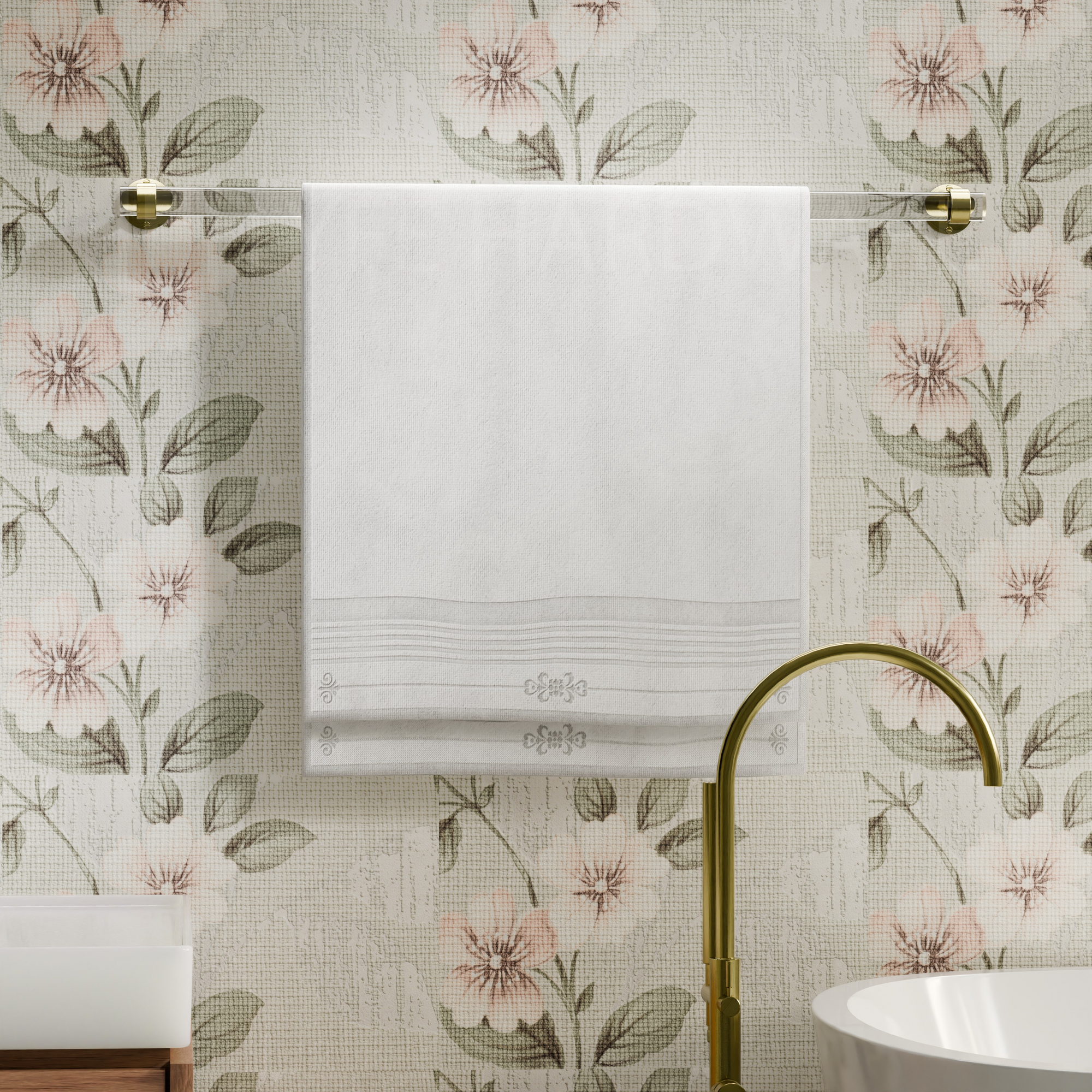 Deco Acrylic Towel Bar