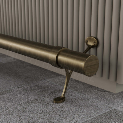 Custom Antique Brass Bar Foot Rail Kit