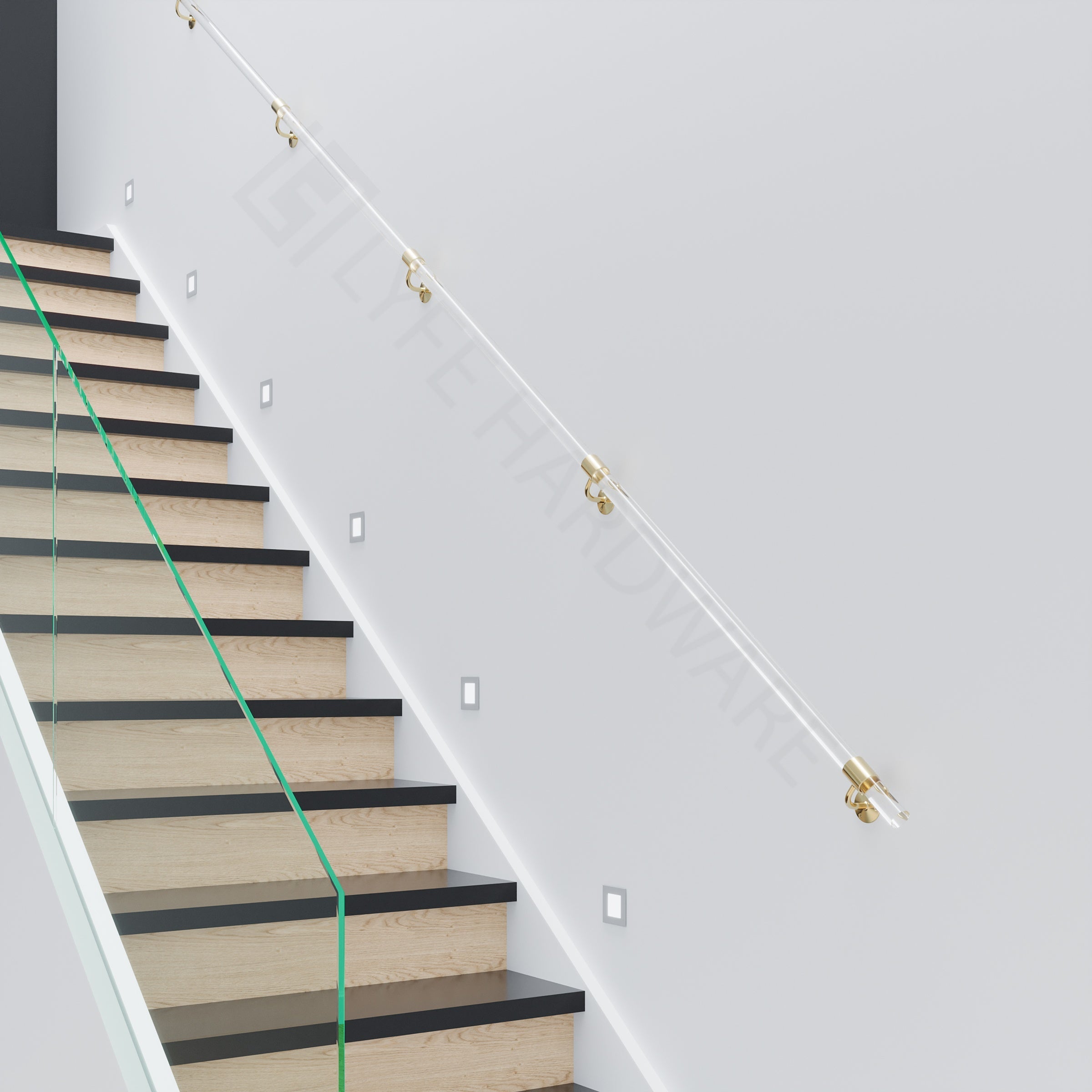 Custom Lucite (Acrylic) Handrail Kit