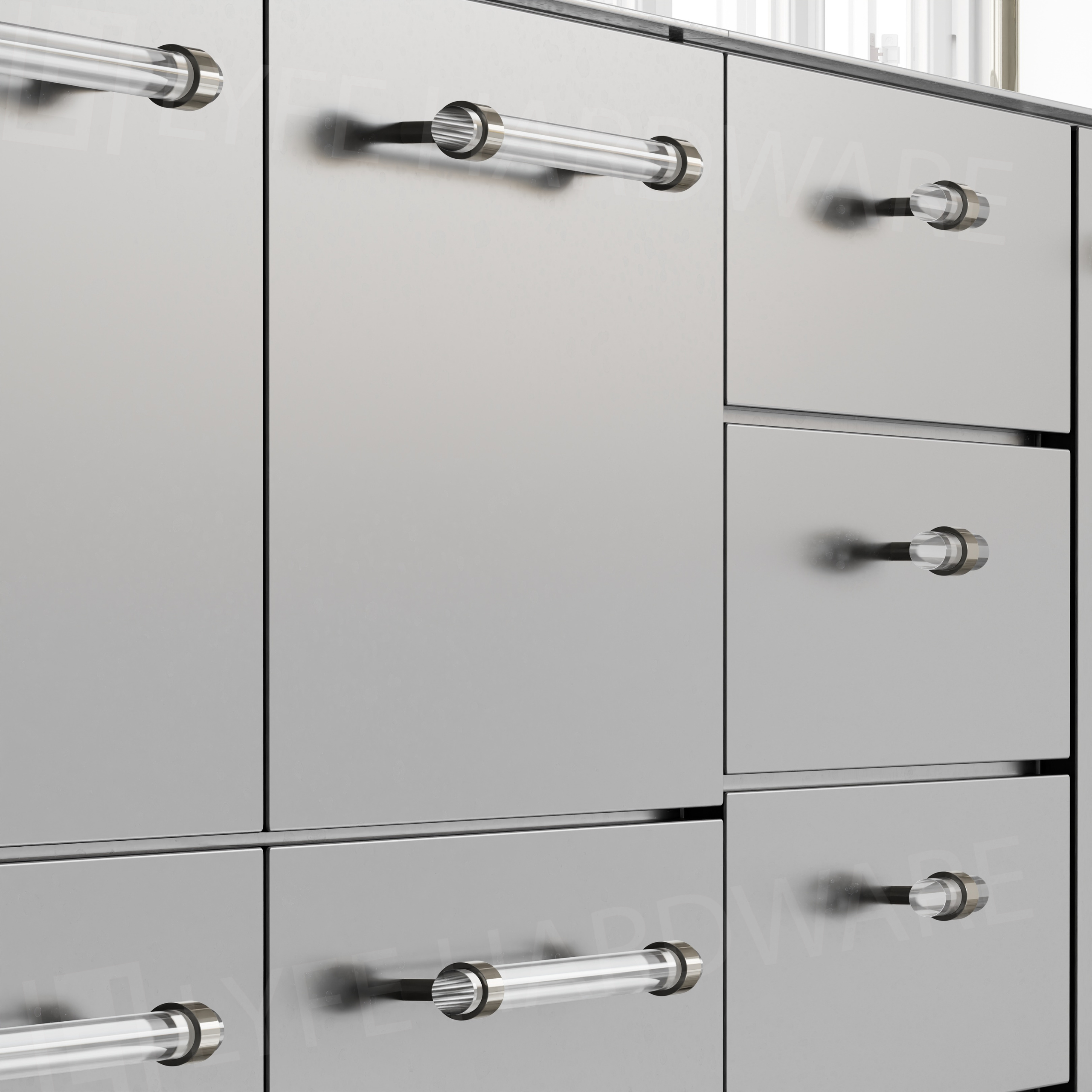Acrylic Straight Drawer Pull