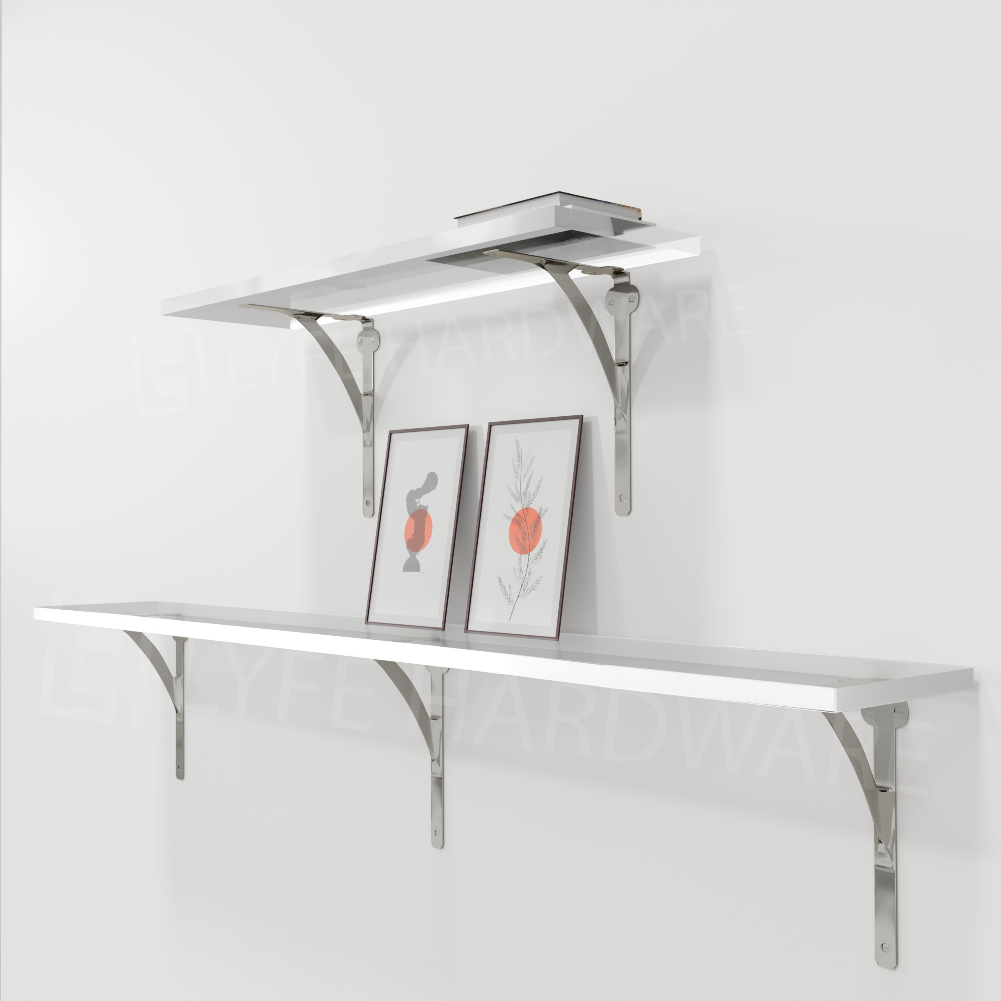 Acrylic Lucite Shelf Rack