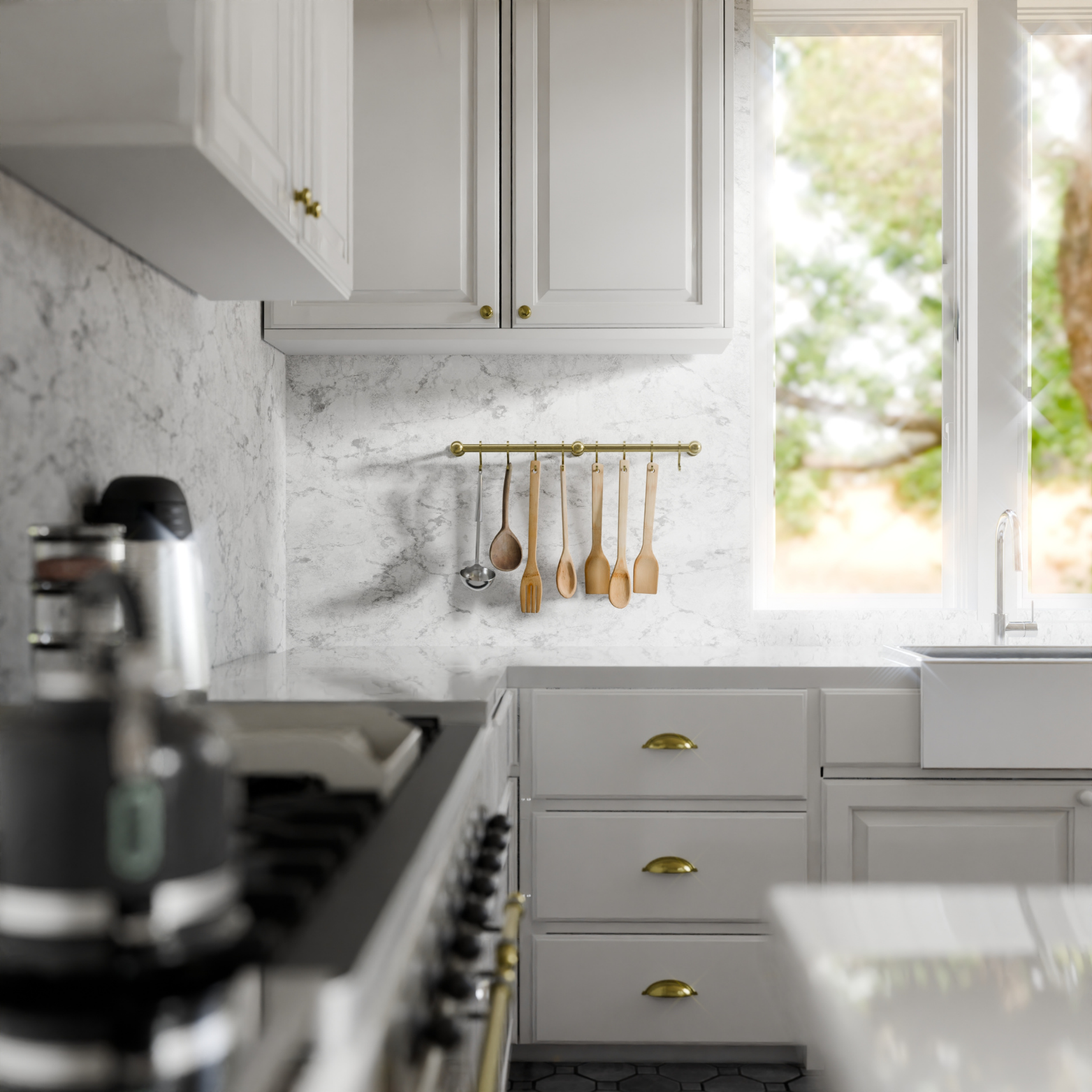 Utensil Hanging Rail Rack