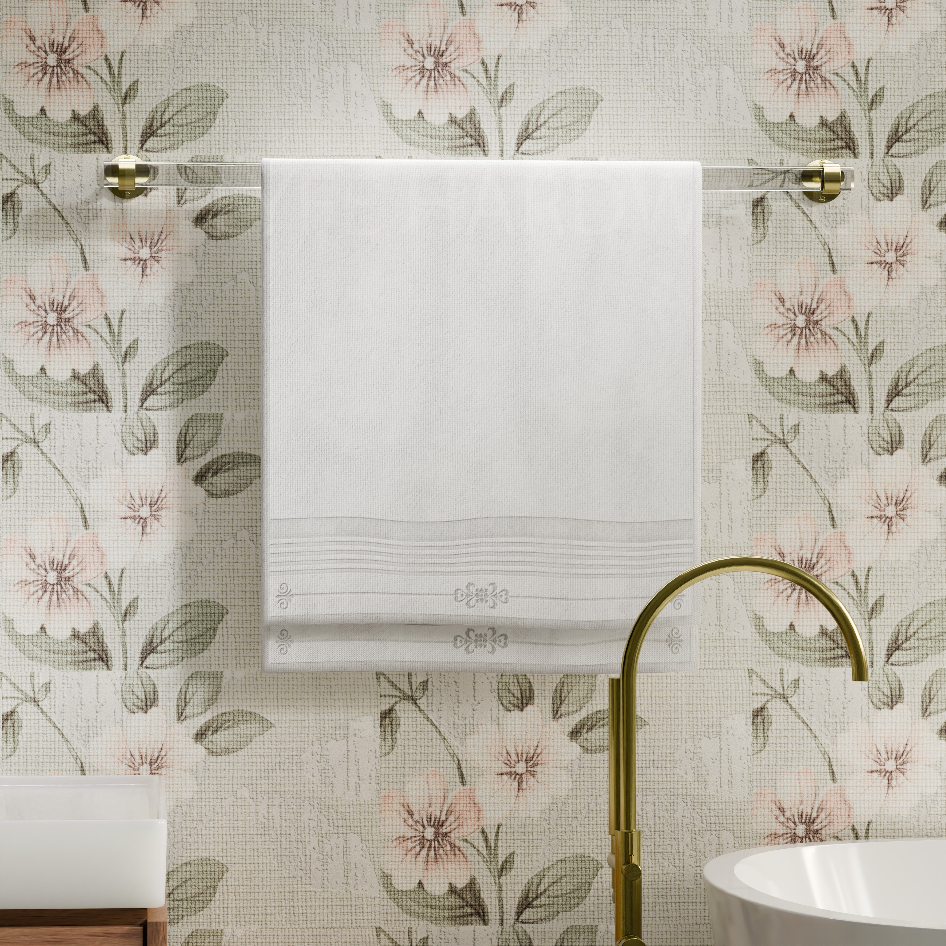 Deco Acrylic Towel Bar