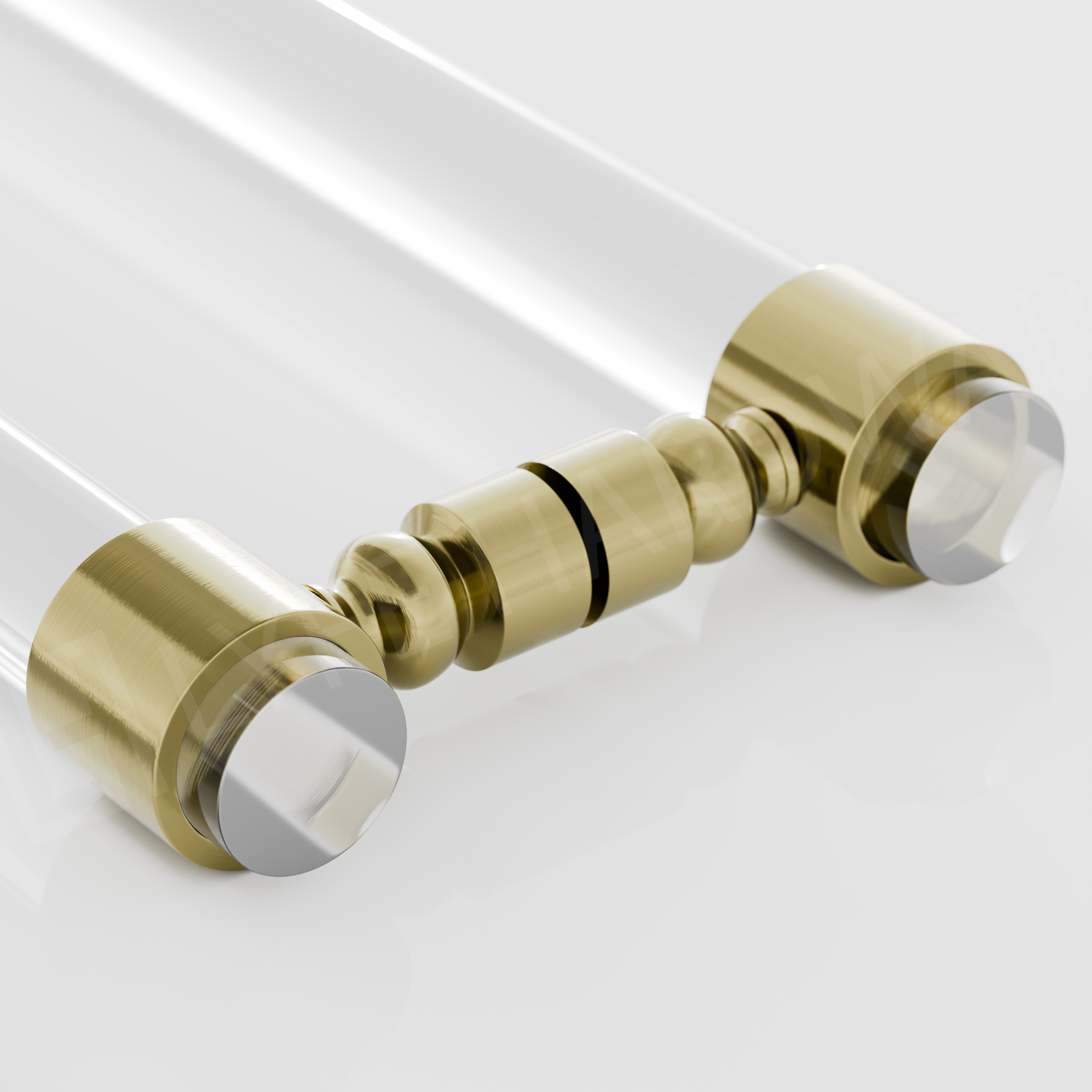 Back to Back Acrylic Door Pull