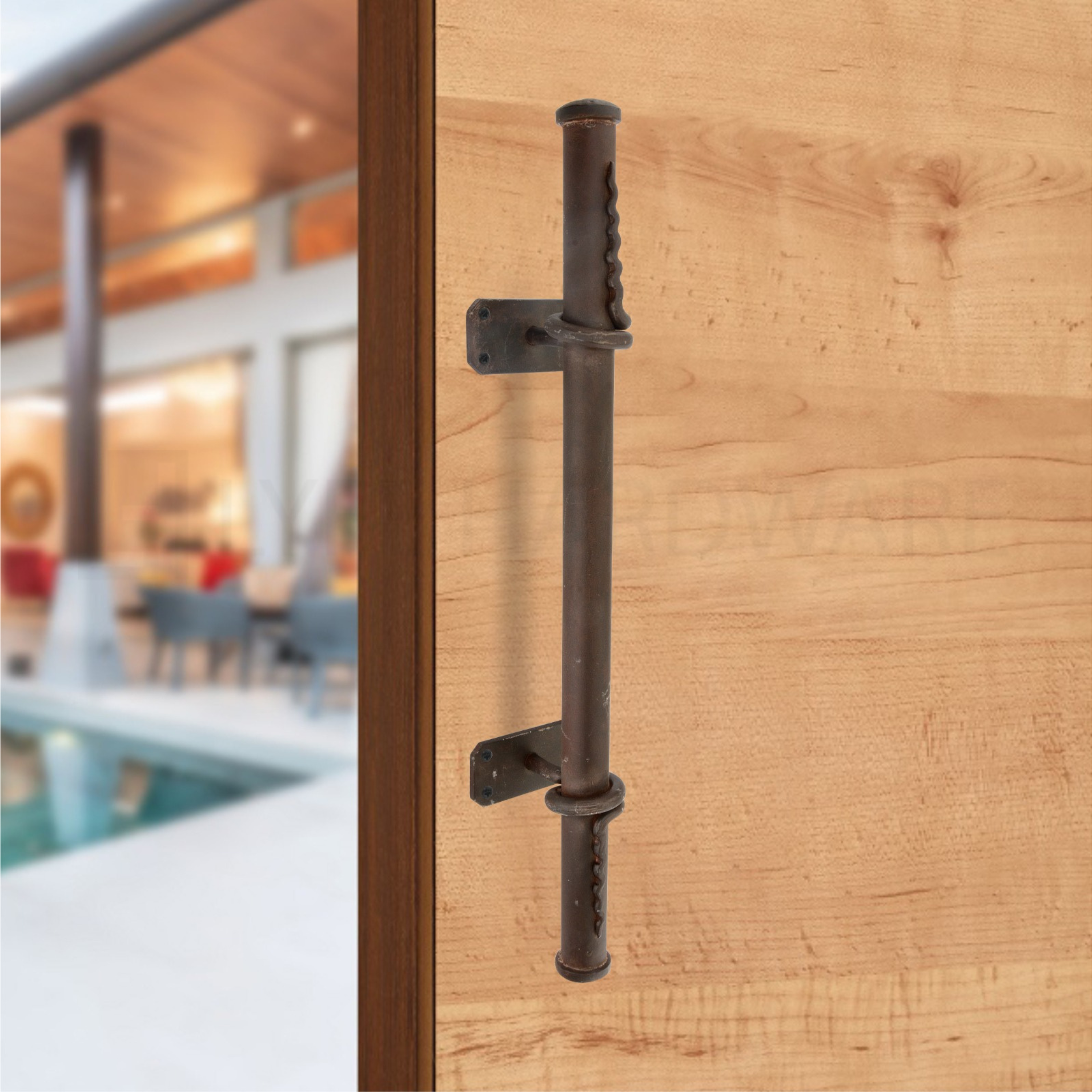 Swirl- Iron Door Pull Handle