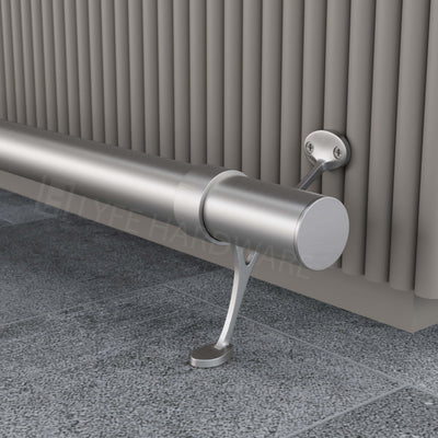 Custom Brushed Stainless Steel Bar Foot Rail Kit