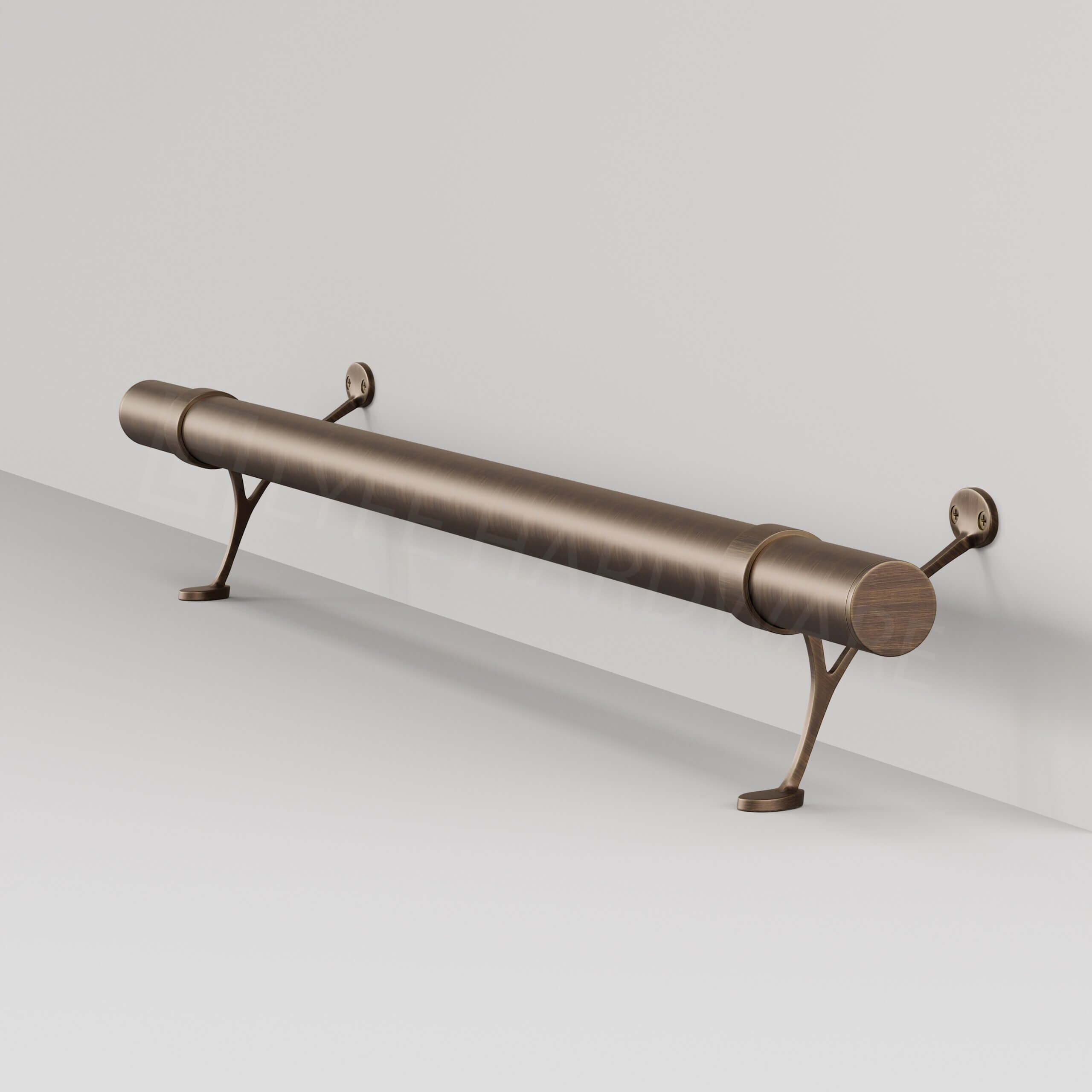 Custom Antique Bronze Bar Foot Rail Kit