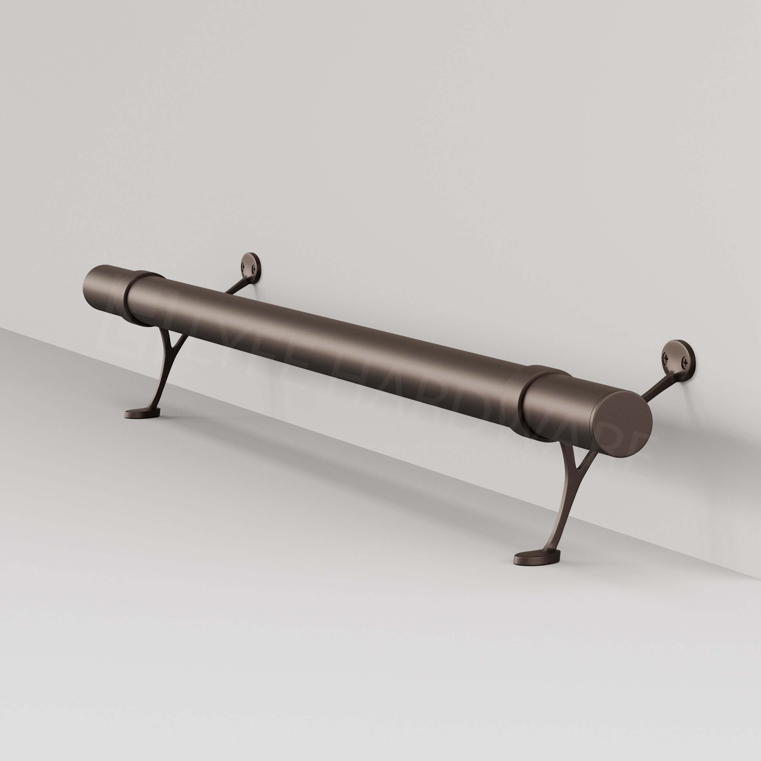 Custom Oil Rubbed Bronze Bar Foot Rail Kit