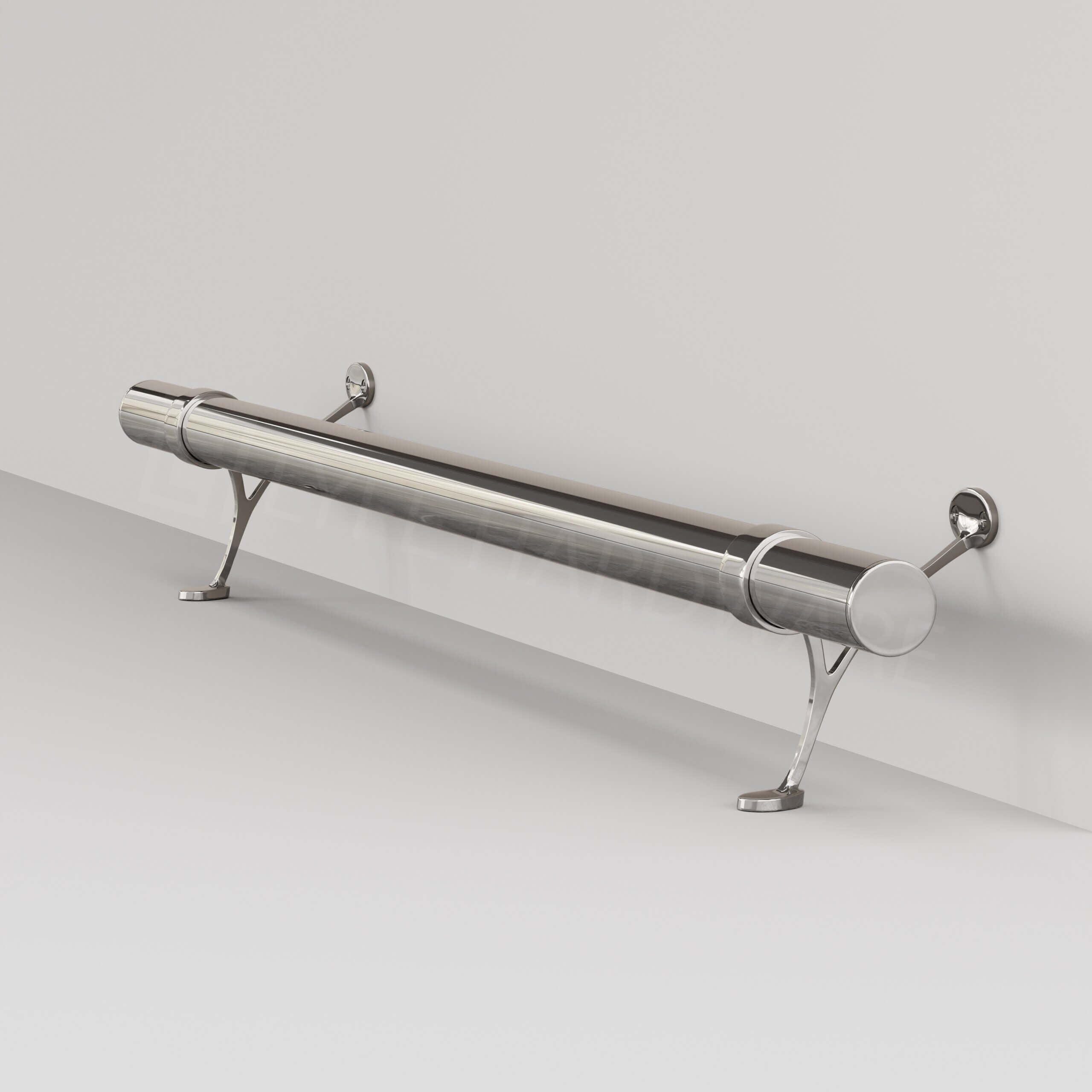 Custom Polished Stainless Steel Bar Foot Rail Kit