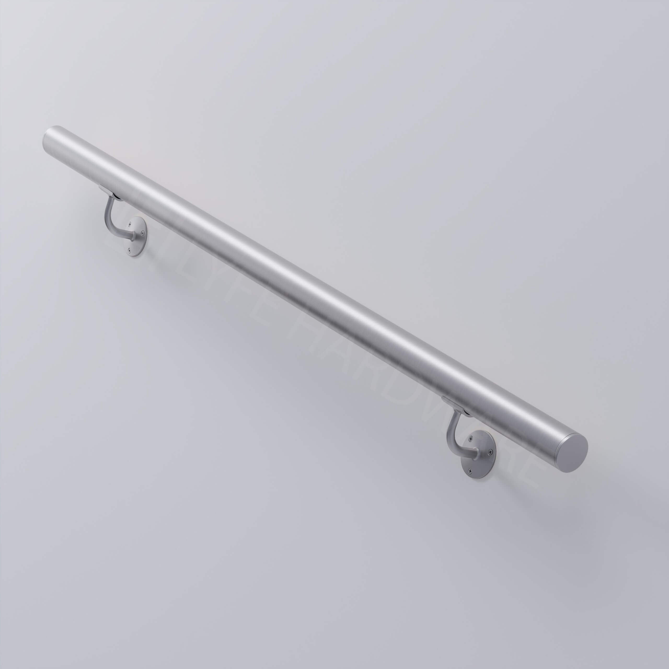 Custom Brushed Stainless Steel Handrail Kit (with End Caps)
