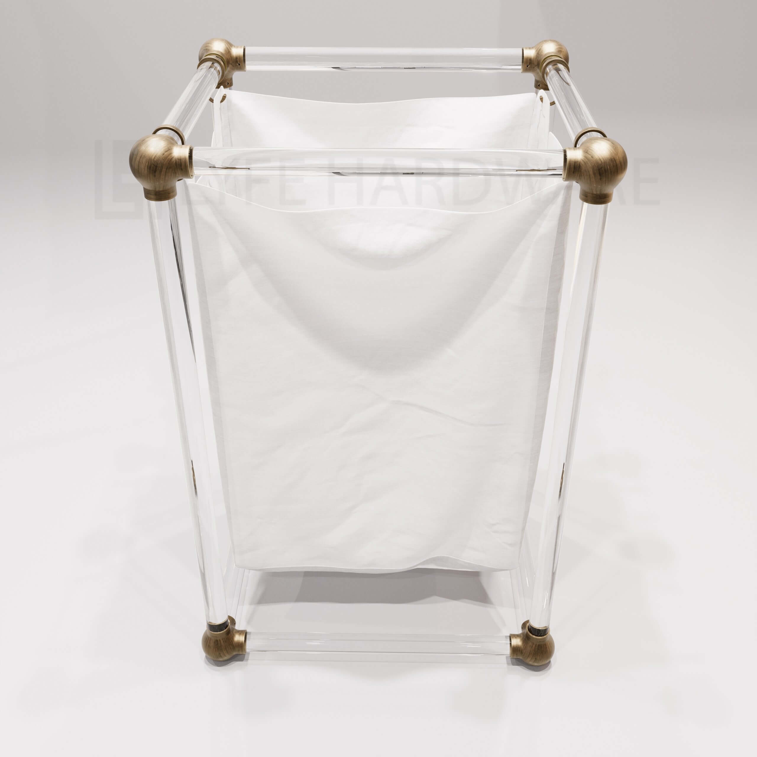 Acrylic Lucite Laundry Hamper