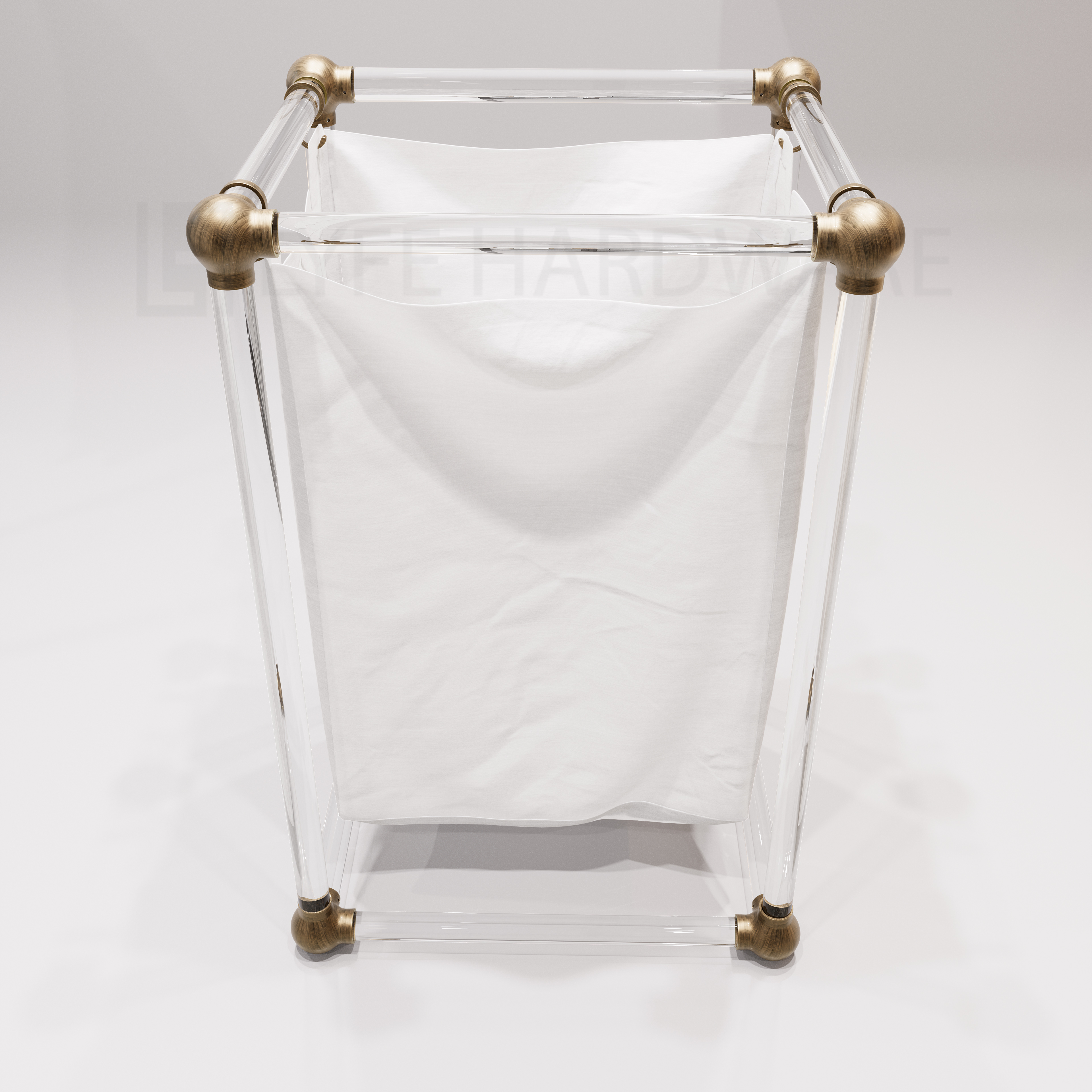 Acrylic Lucite Laundry Hamper