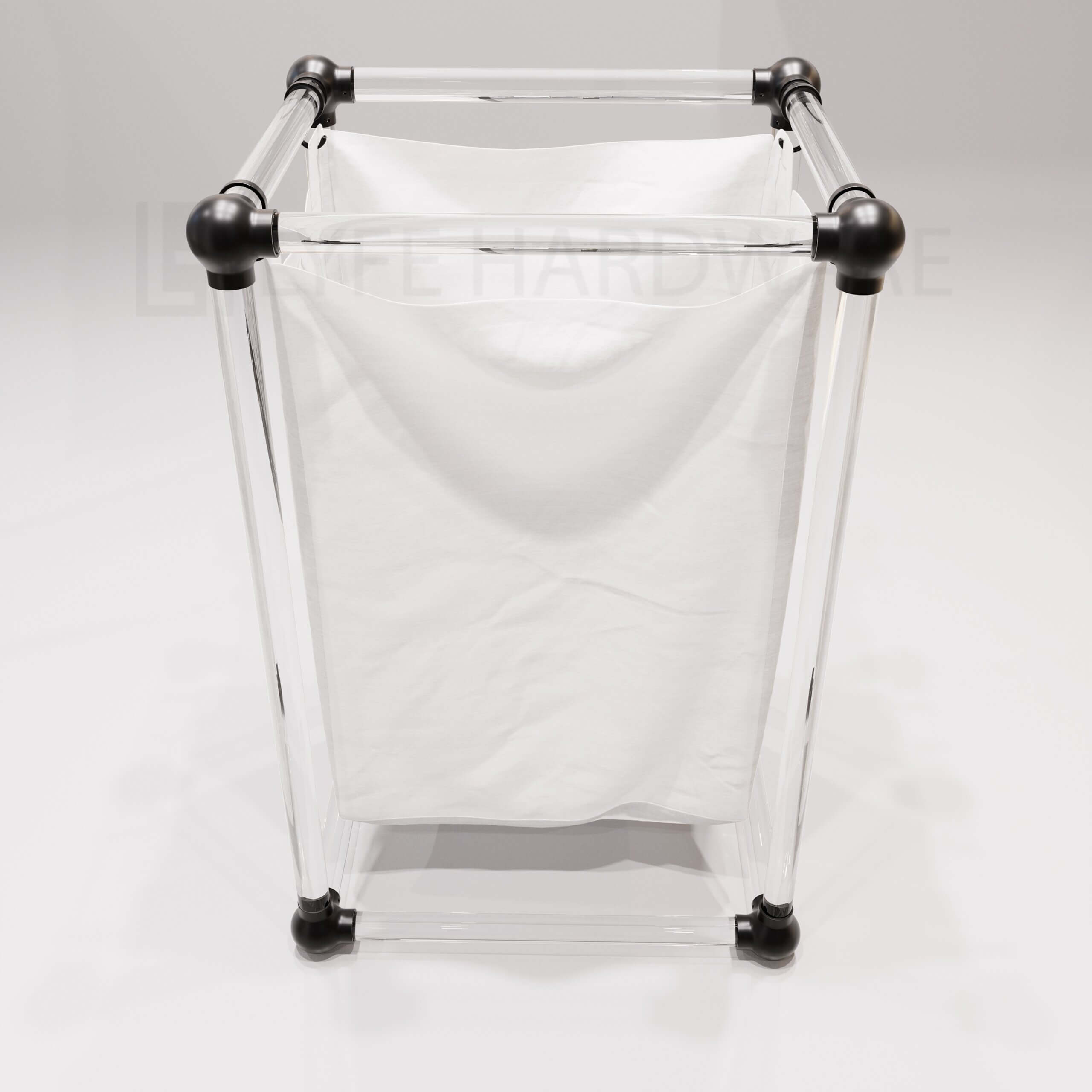 Acrylic Lucite Laundry Hamper