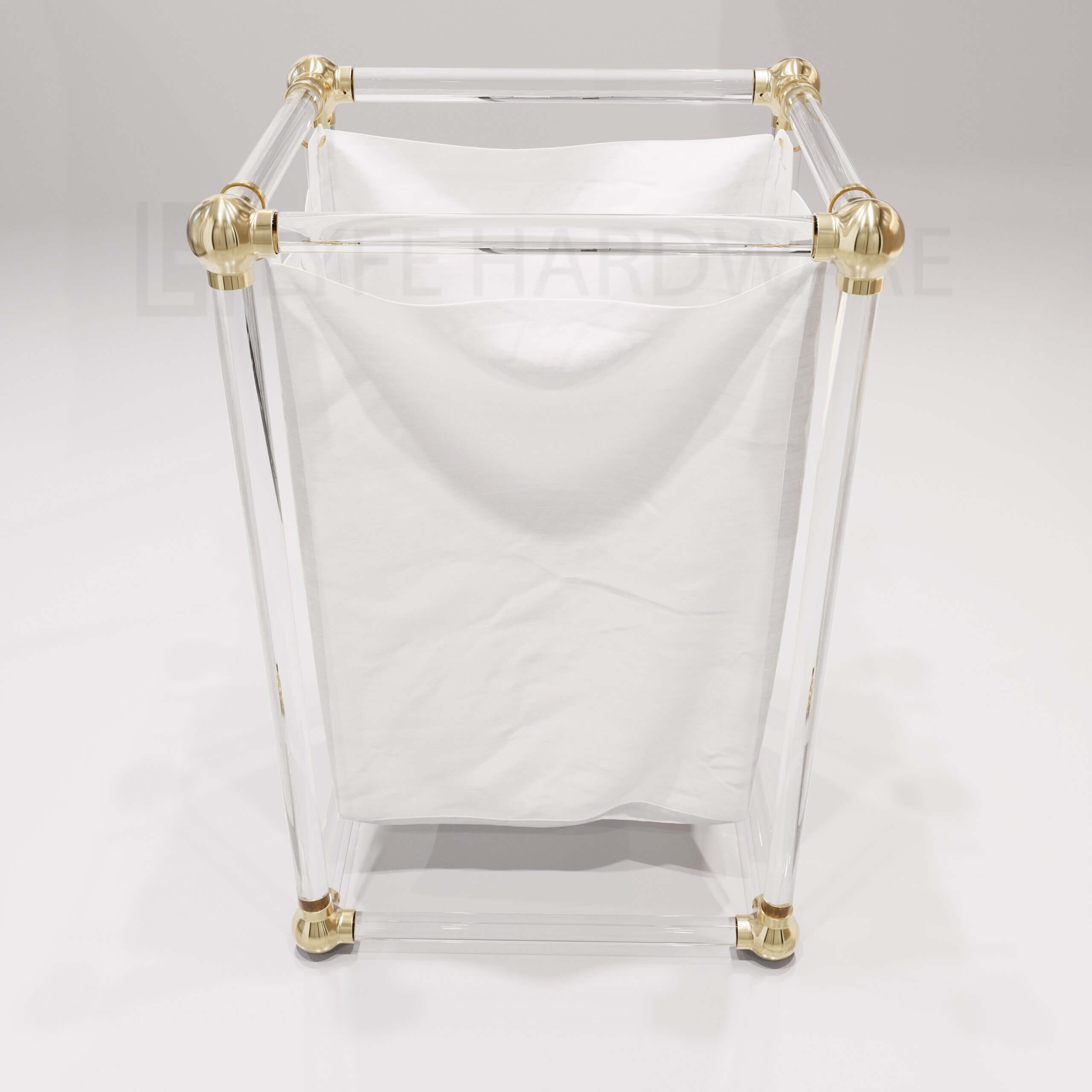 Acrylic Lucite Laundry Hamper