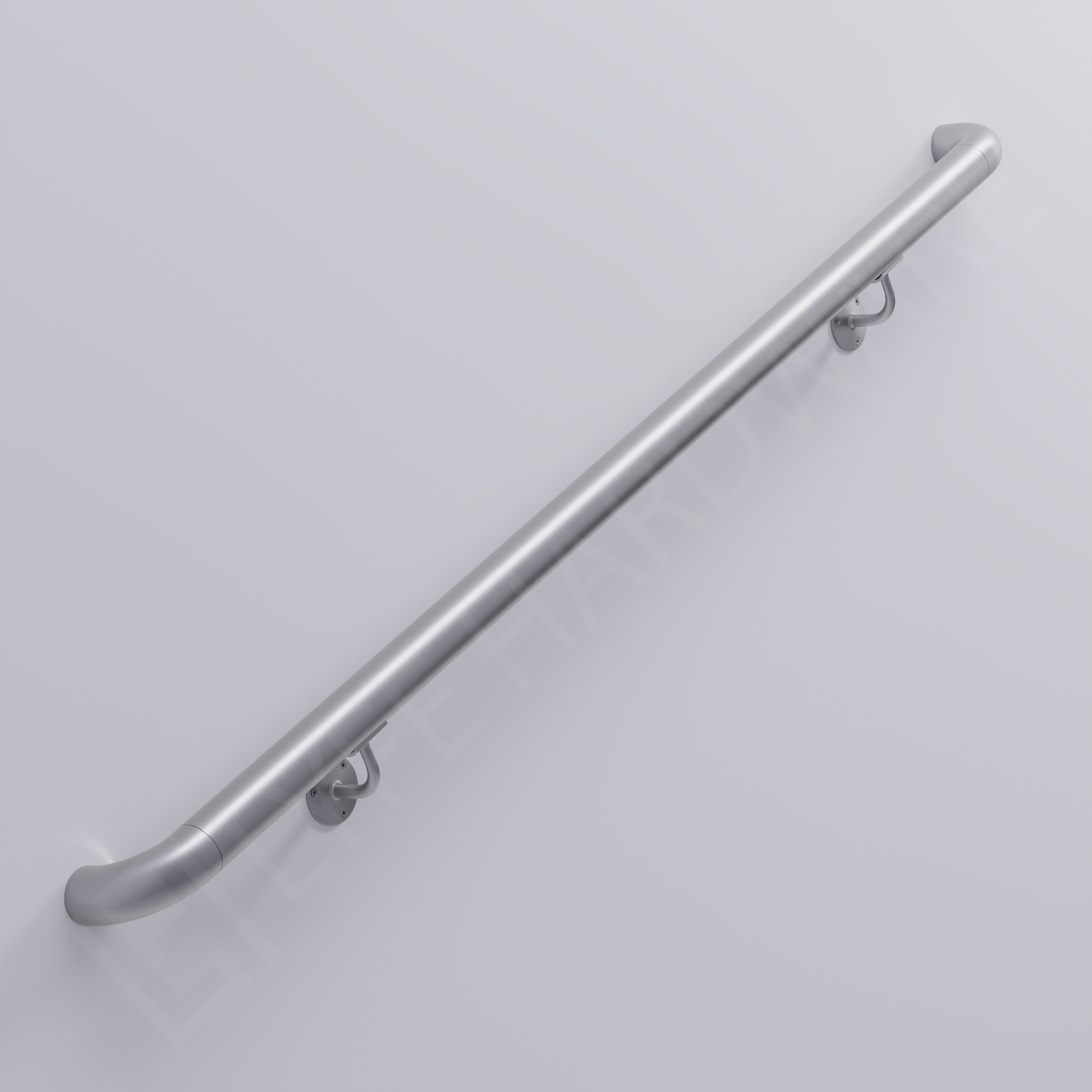 Custom Brushed Stainless Steel Handrail Kit (with Wall Returns)