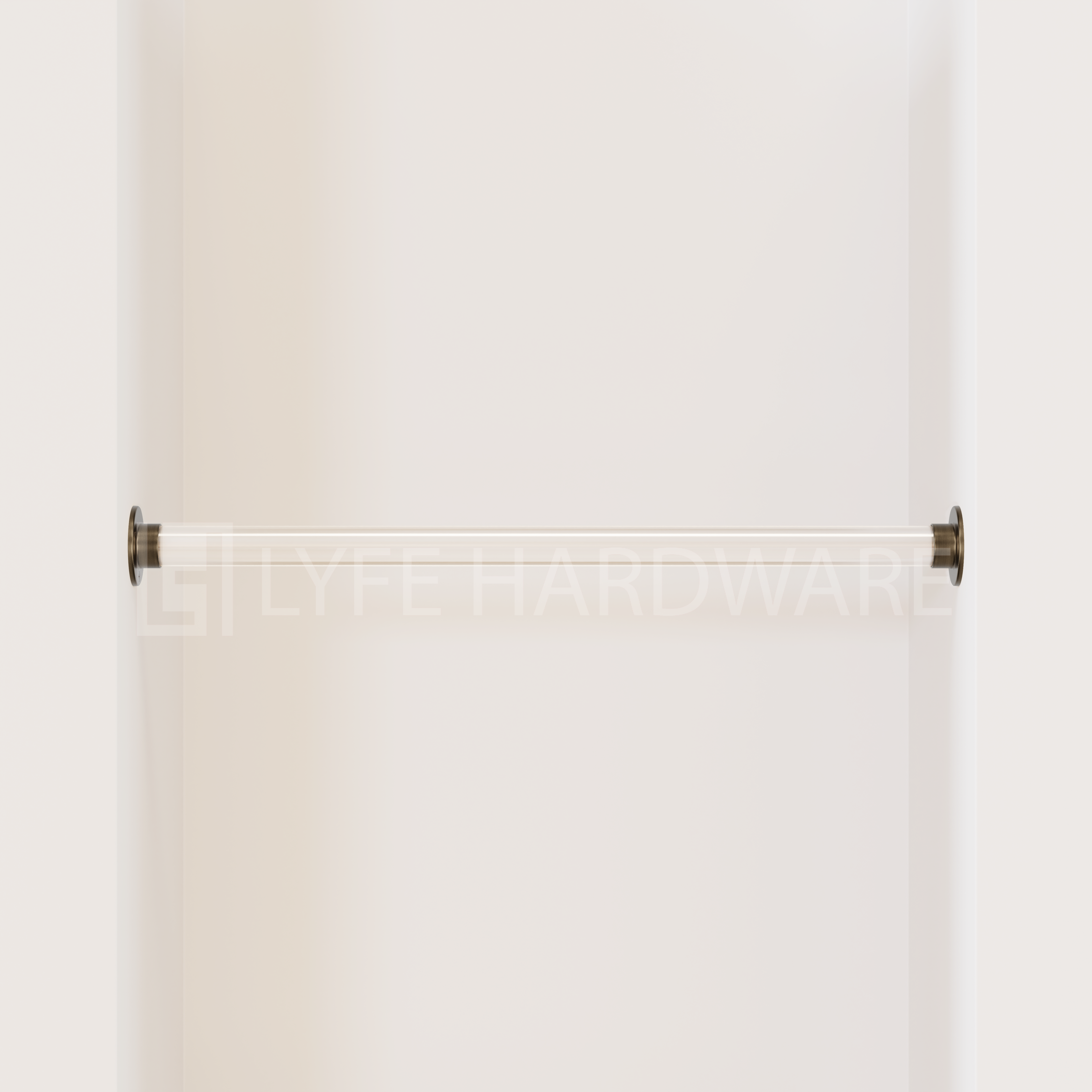 Acrylic Closet Rod Kit