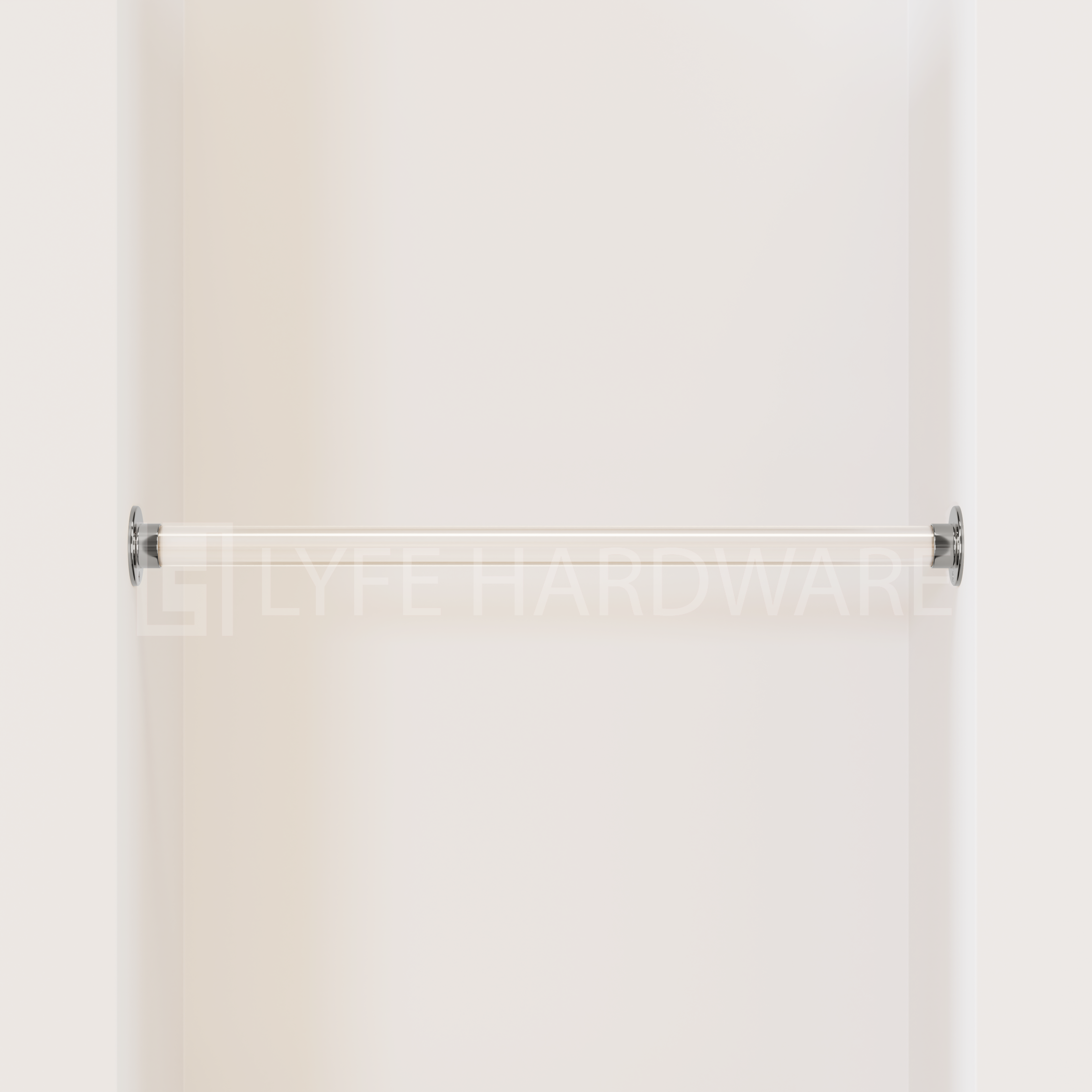 Acrylic Closet Rod Kit