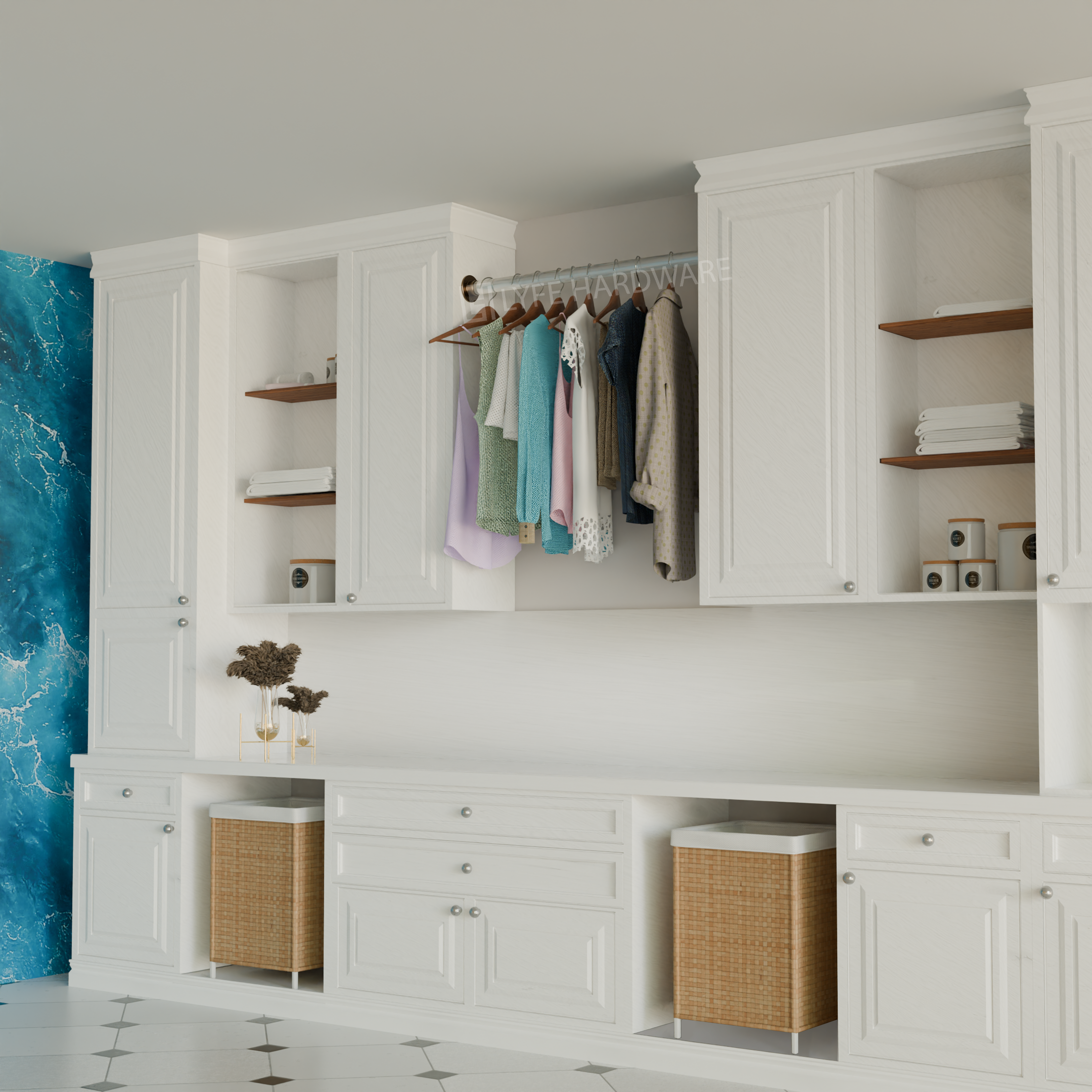 Acrylic Closet Rod Kit