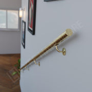Custom Polished Brass Handrail Kit (with End caps)