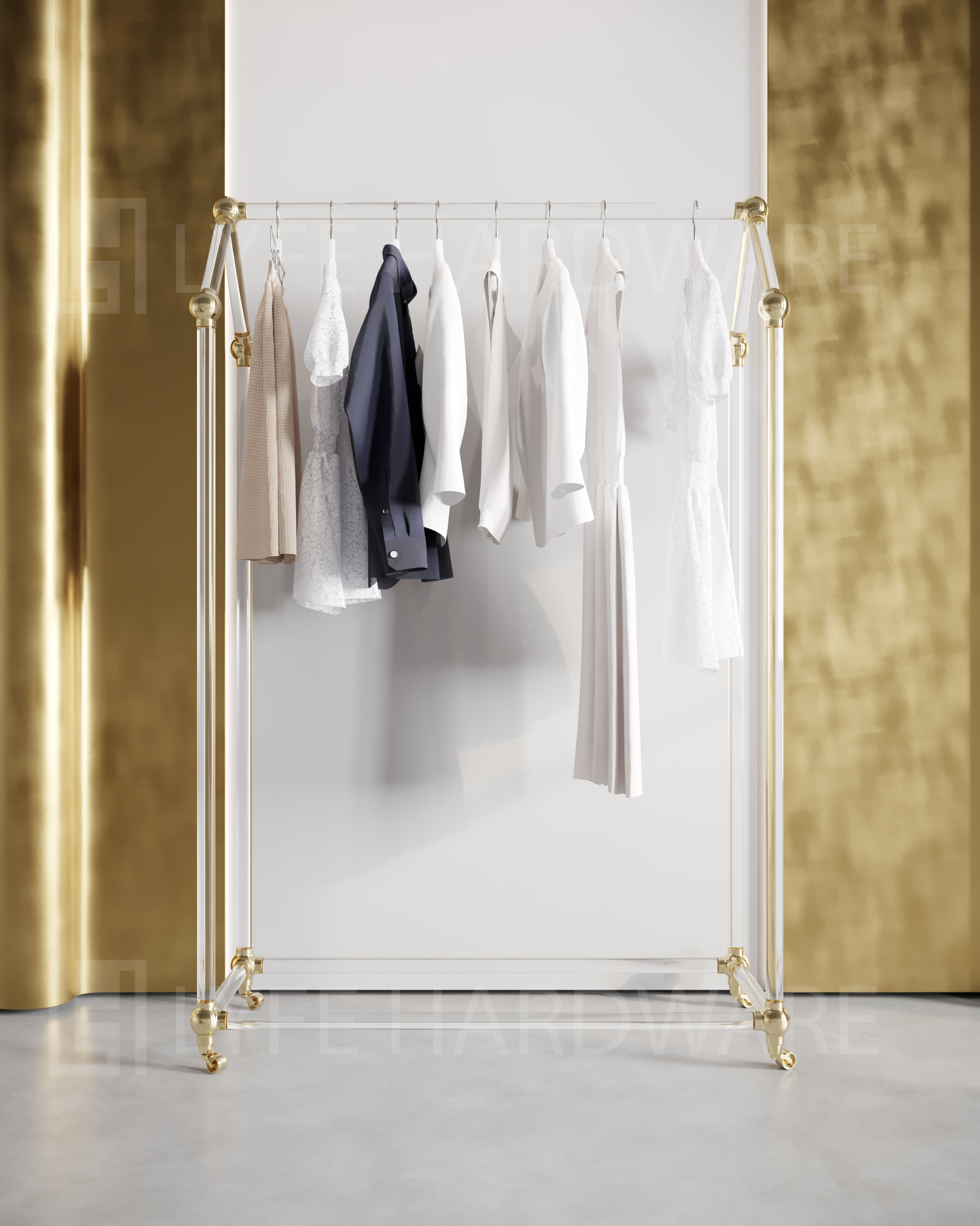 Acrylic Rolling Rack