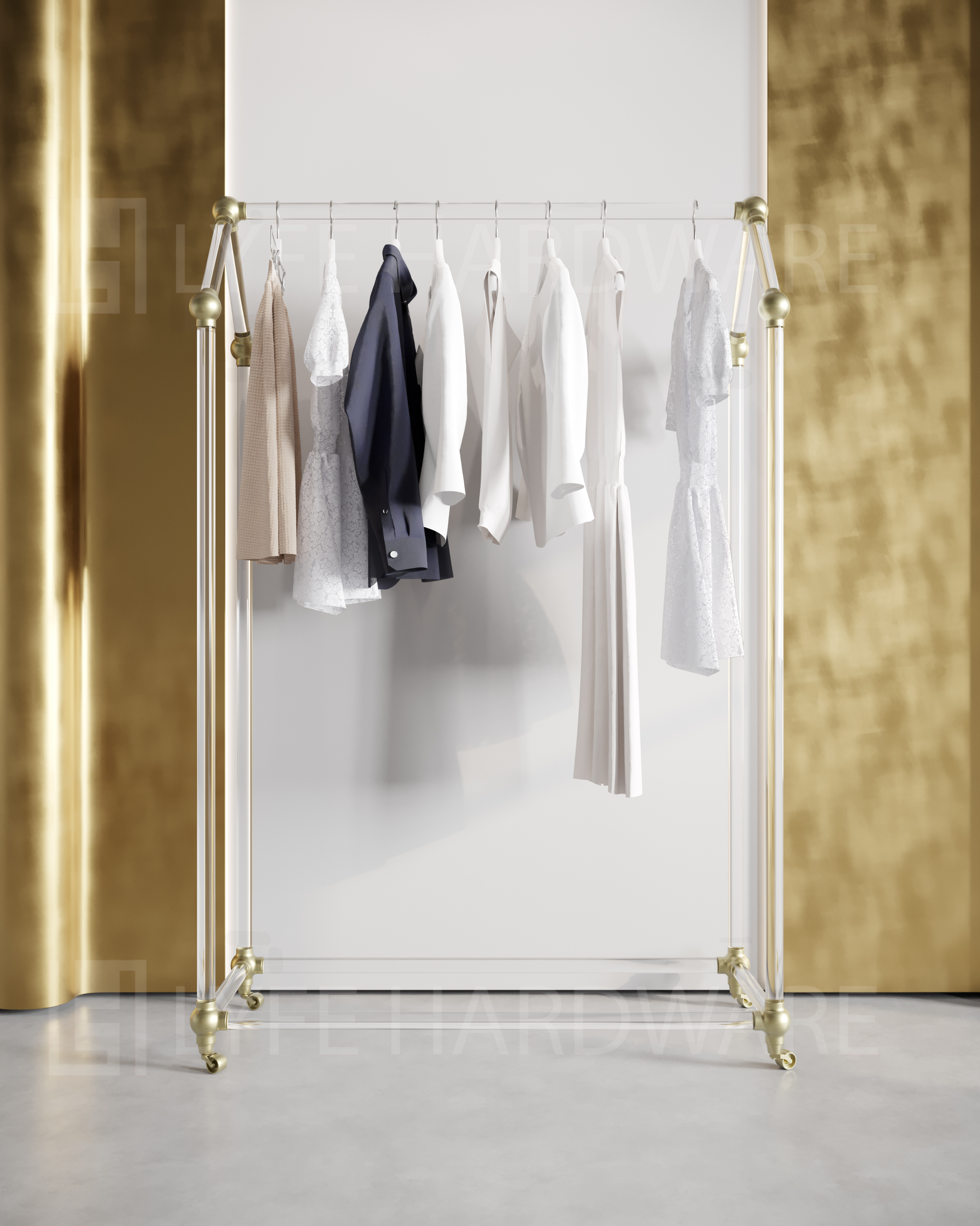 Acrylic Rolling Rack