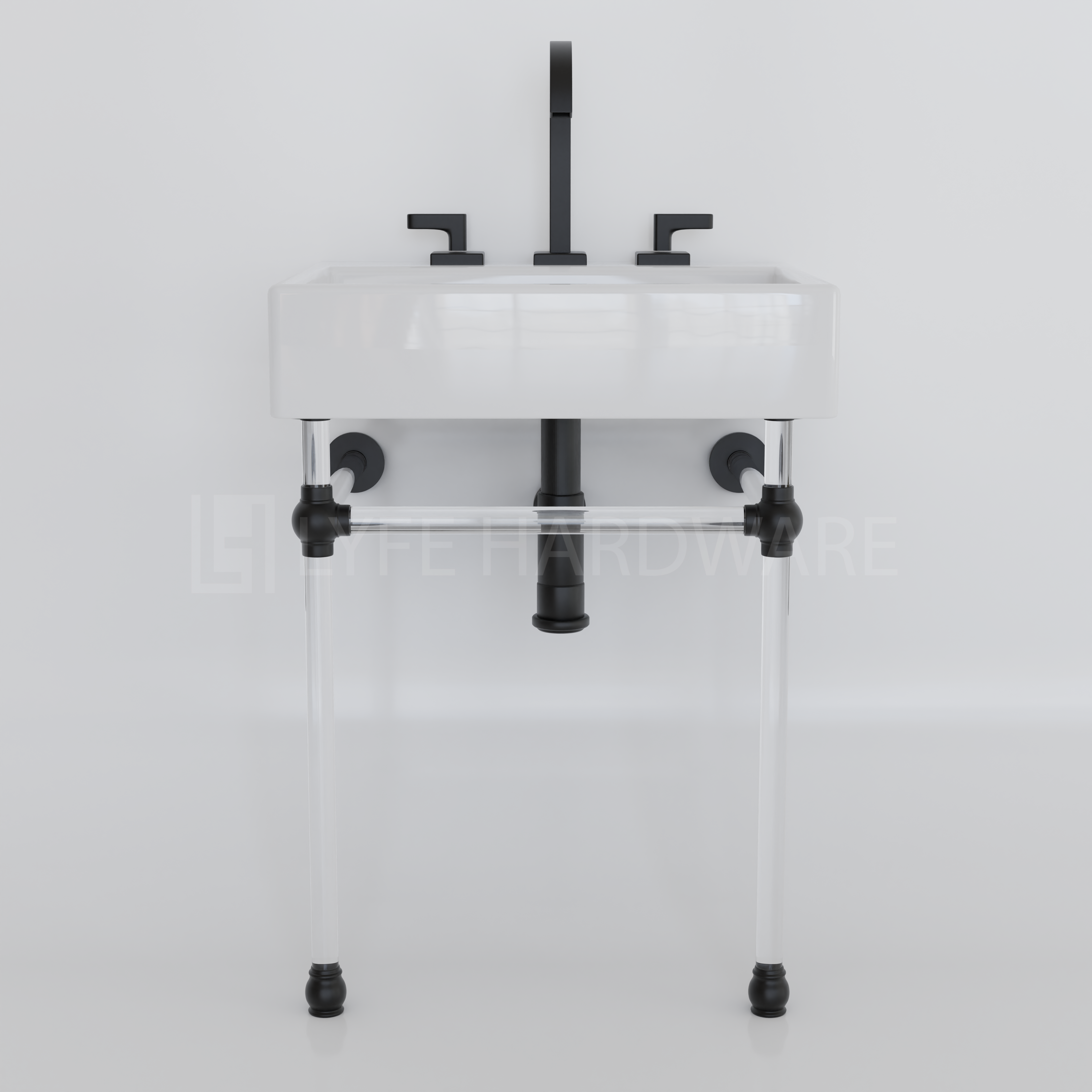 Acrylic Lucite Sink Legs