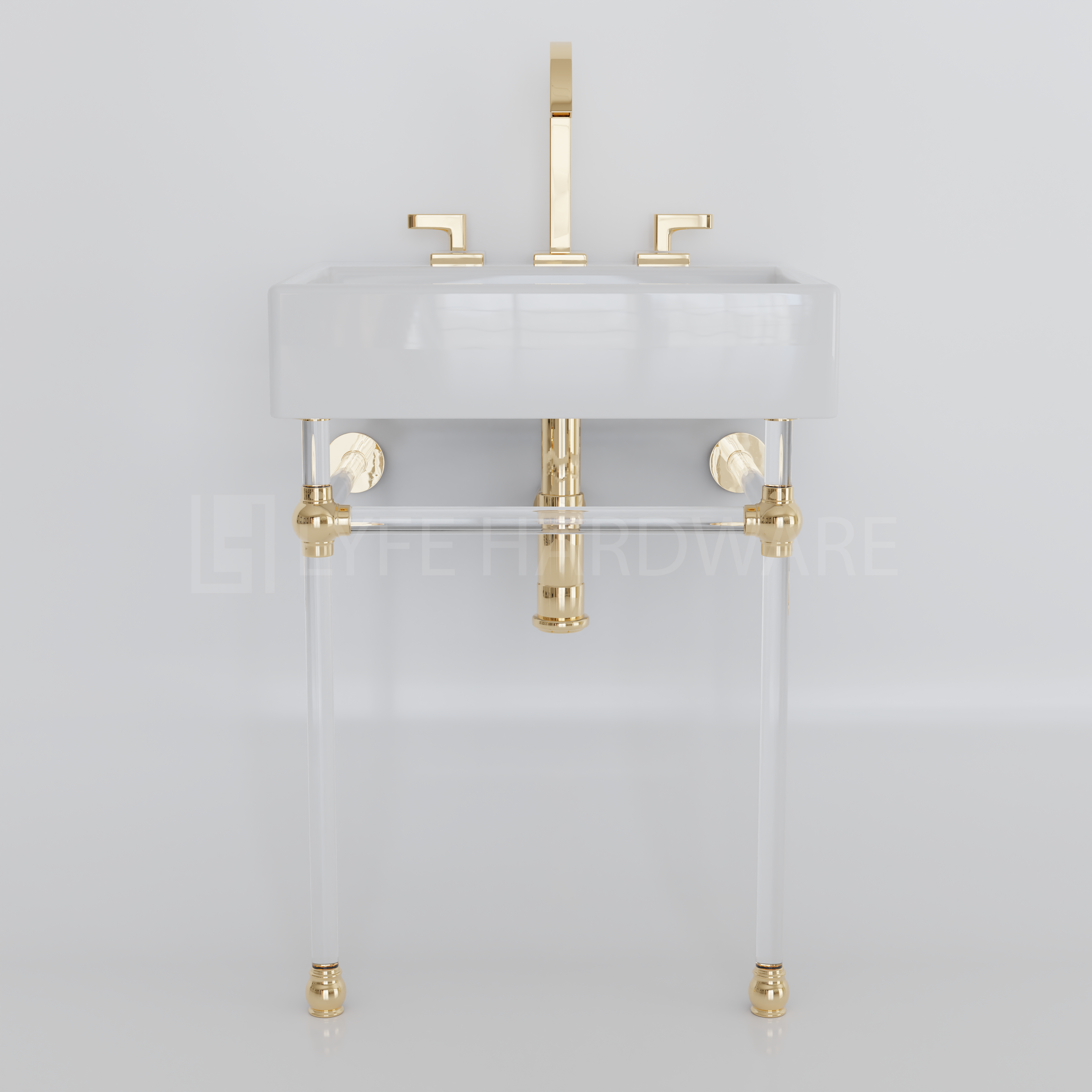 Acrylic Lucite Sink Legs