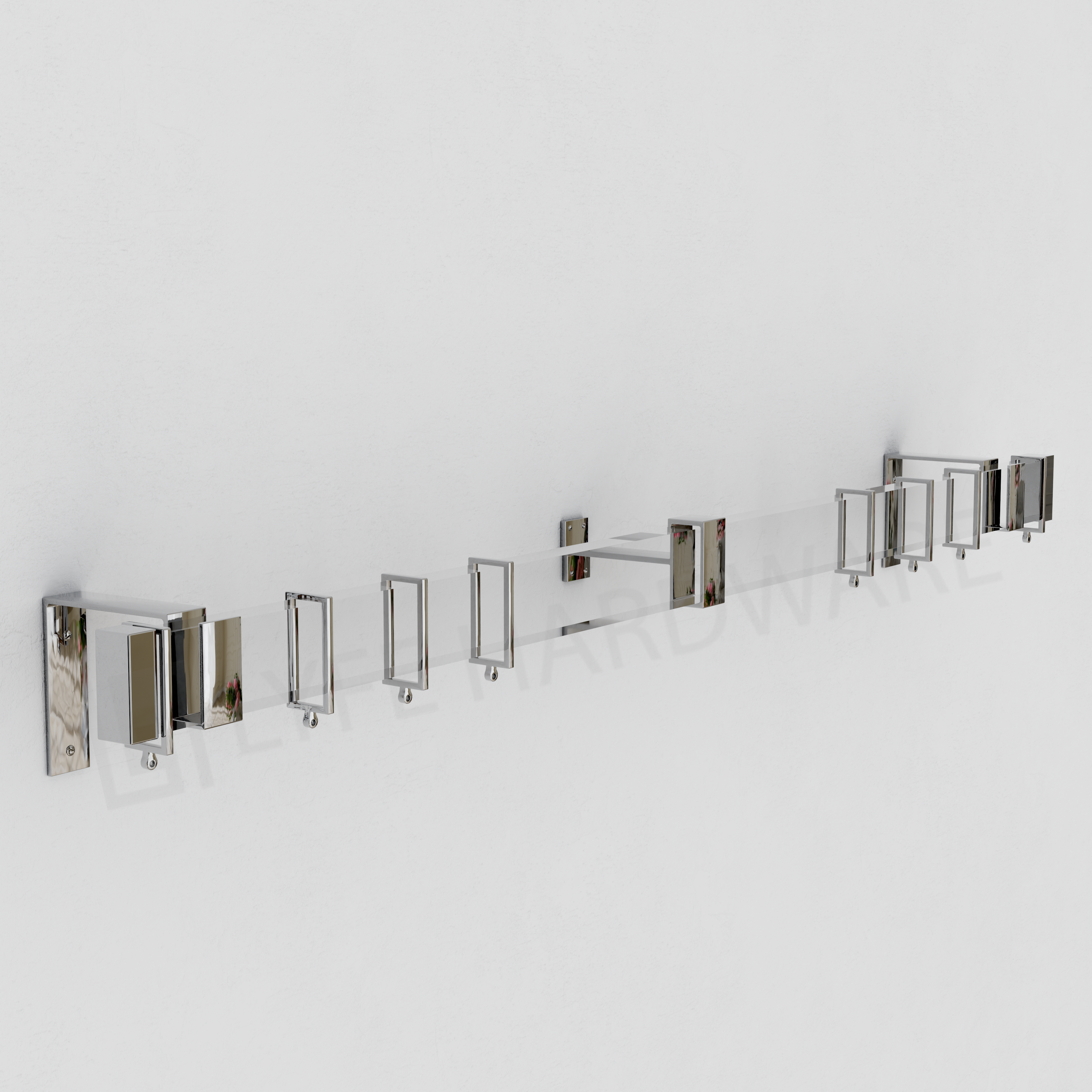 Acrylic Rectangular Curtain Rod