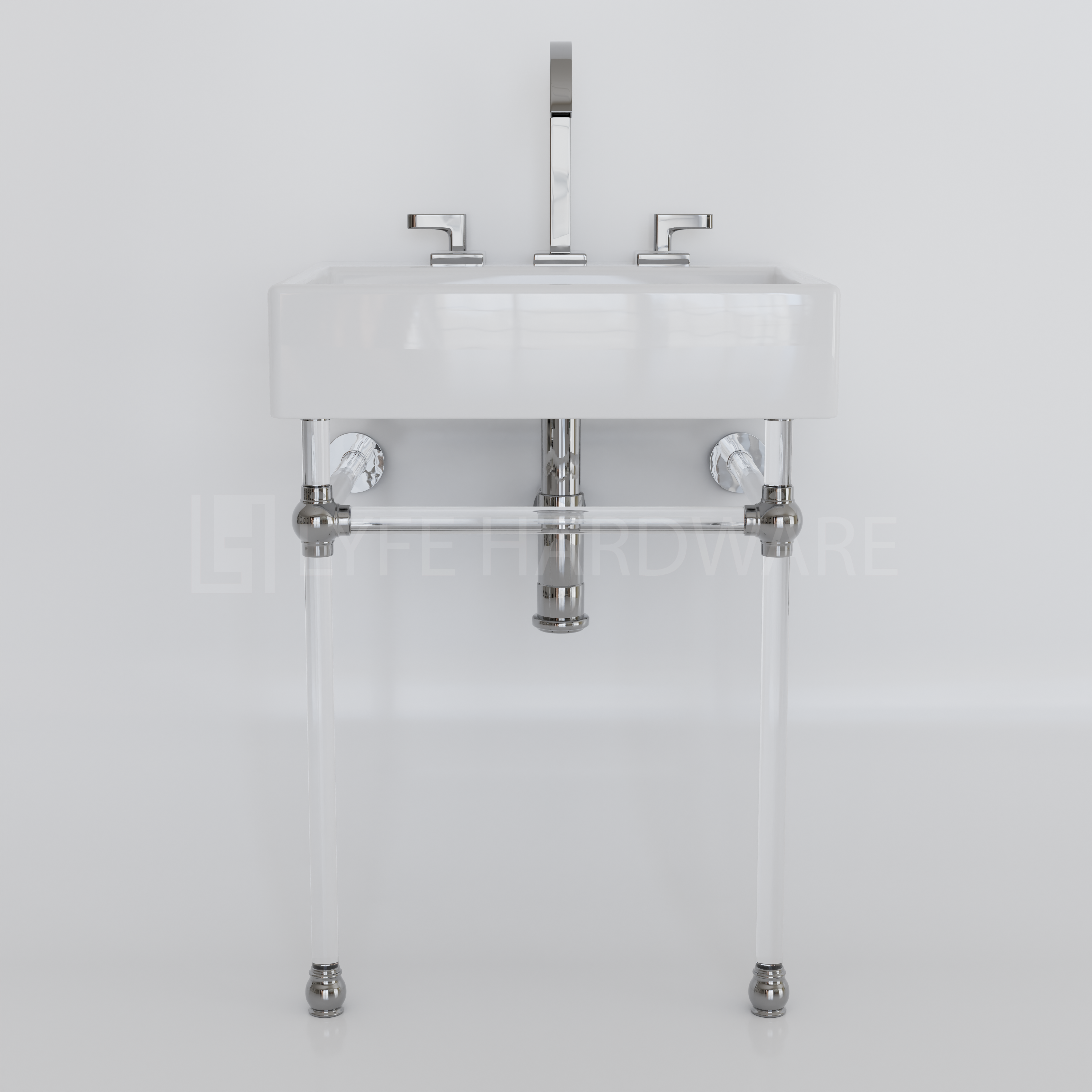 Acrylic Lucite Sink Legs