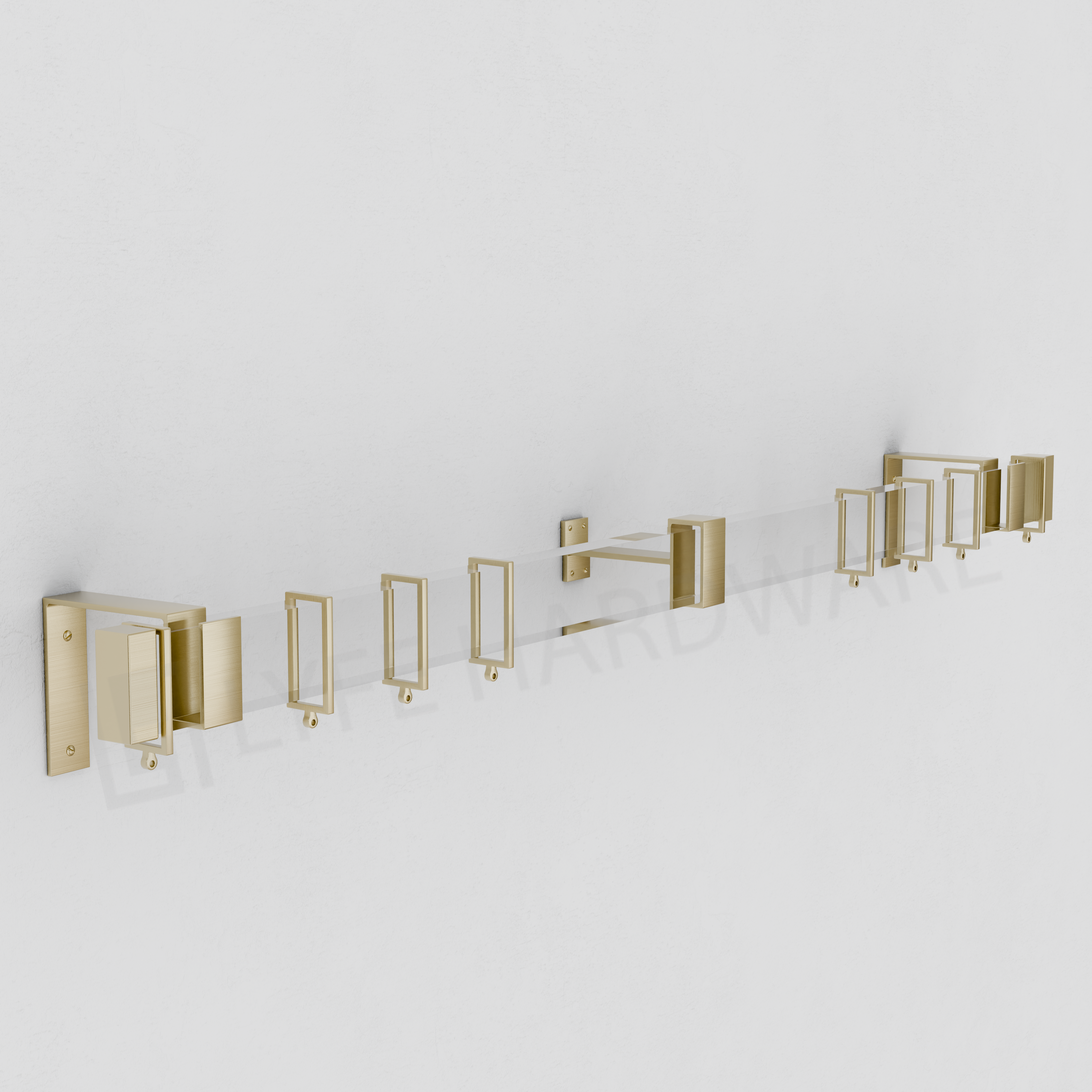 Acrylic Rectangular Curtain Rod