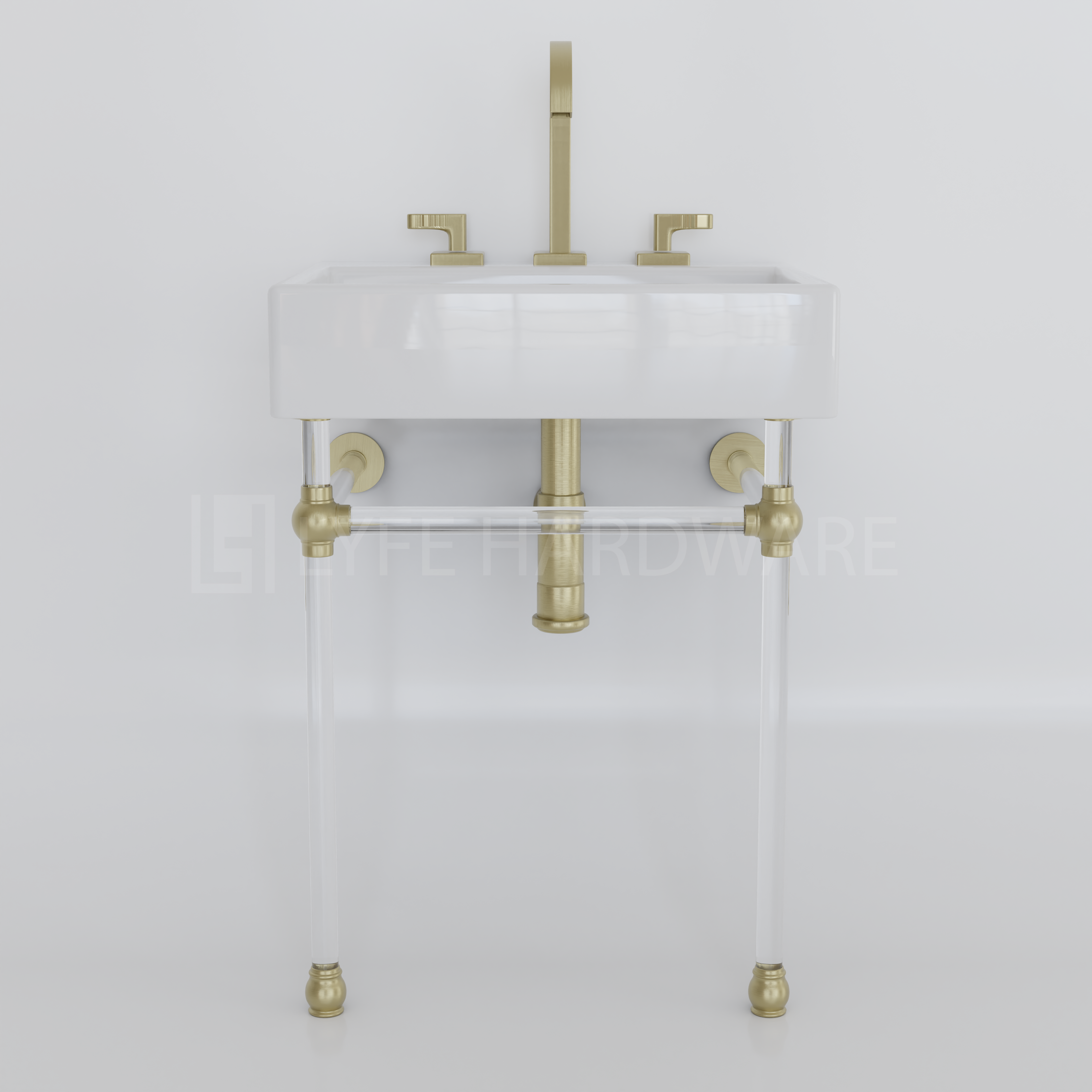 Acrylic Lucite Sink Legs